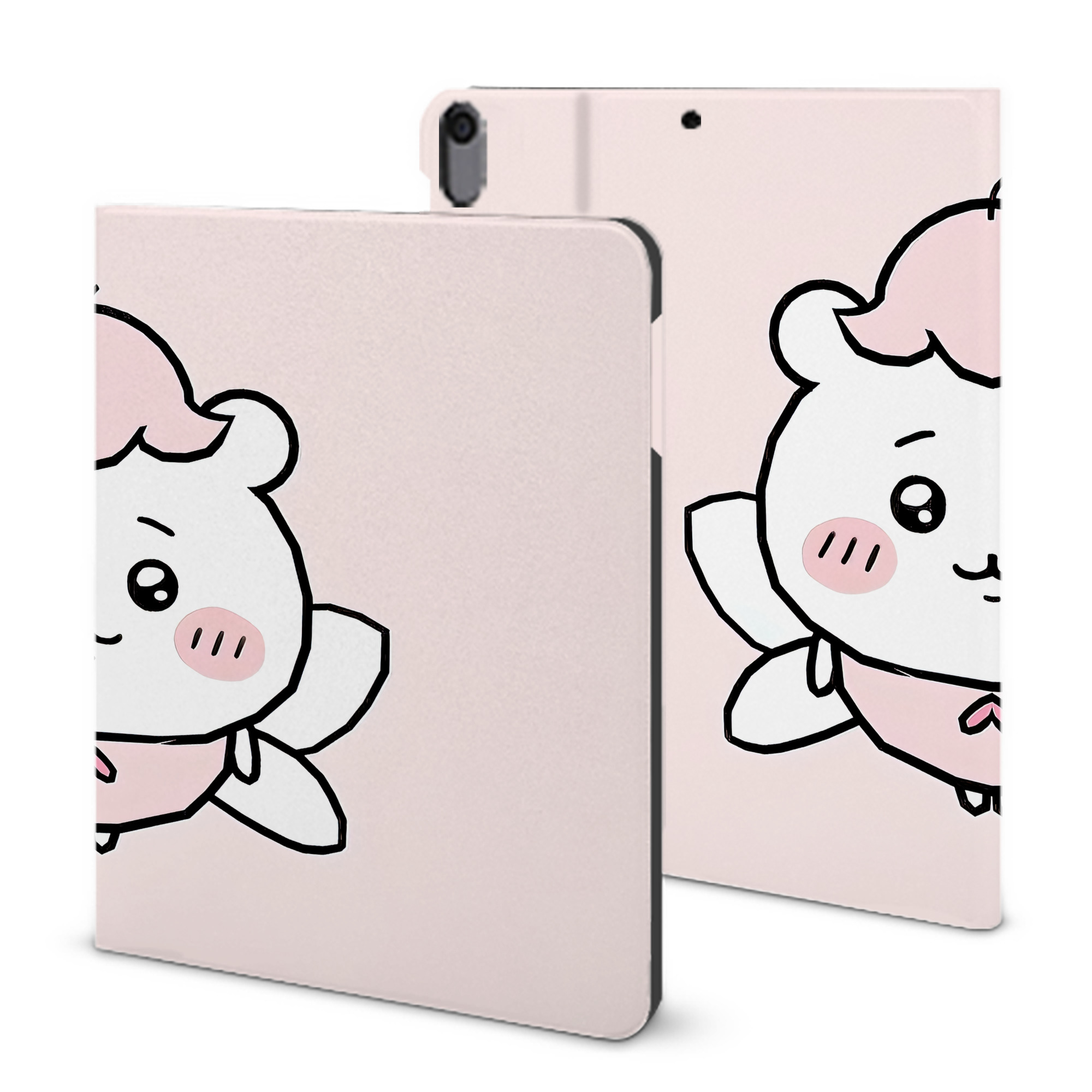 （画像用） ちいかわ Chii-kawa IPad ケース ブック型 PUレザー TPU 耐衝撃 軽量 薄型 ペン収納なし 全面保護 IPad 各モデル対応